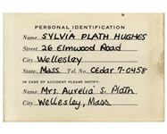 Sylvia Plath's Wallet, With Her Signed ID Card, Photo of Her Family, and a Triple-A Card